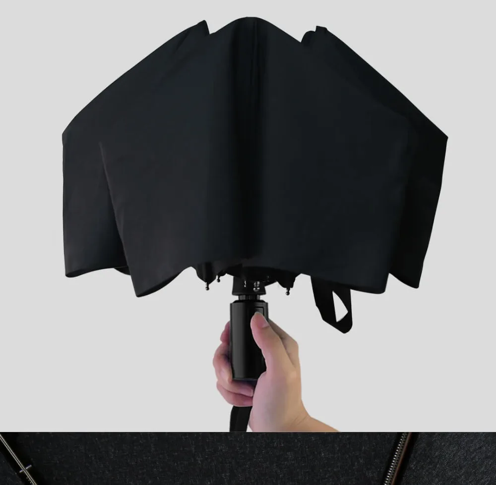  Original xiaomi automatic umbrella rain women man Sunny Rainy Aluminum Windproof Waterproof Anti Rebound UV Folding parasol hot (12)
