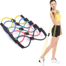 Resistance Bands 8 Shaped font b Fitness b font Elastic Rubber Loops Latex Pull Rope Sports