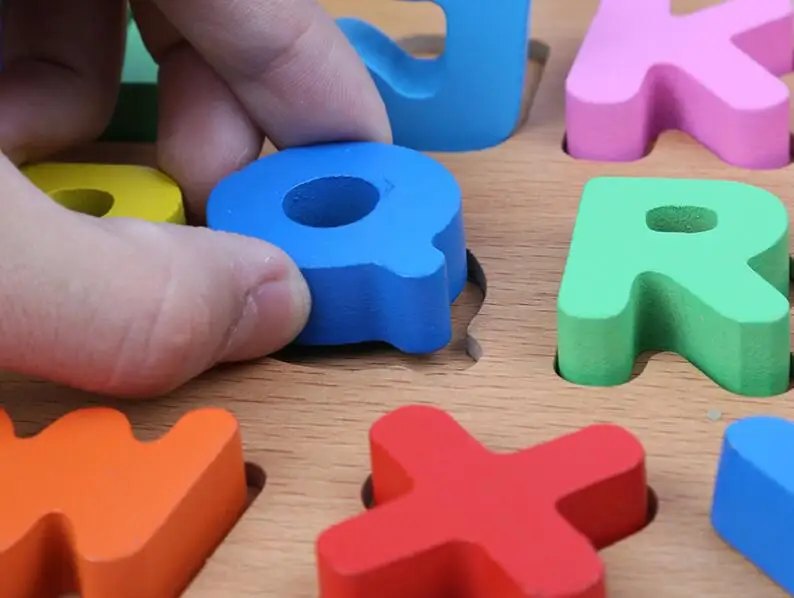 Детские деревянные головоломка цифры и алфавит ранние учебная доска игрушки для детей 3-8 лет
