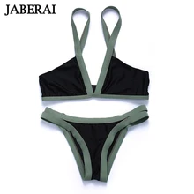 JABERAI Купальники 2017 Бразильский Бикини Установить Swimsuit Женщин Сексуальный Контрастность Цвет Лоскутная Купальный Костюм Мягкий Пляжная QE002