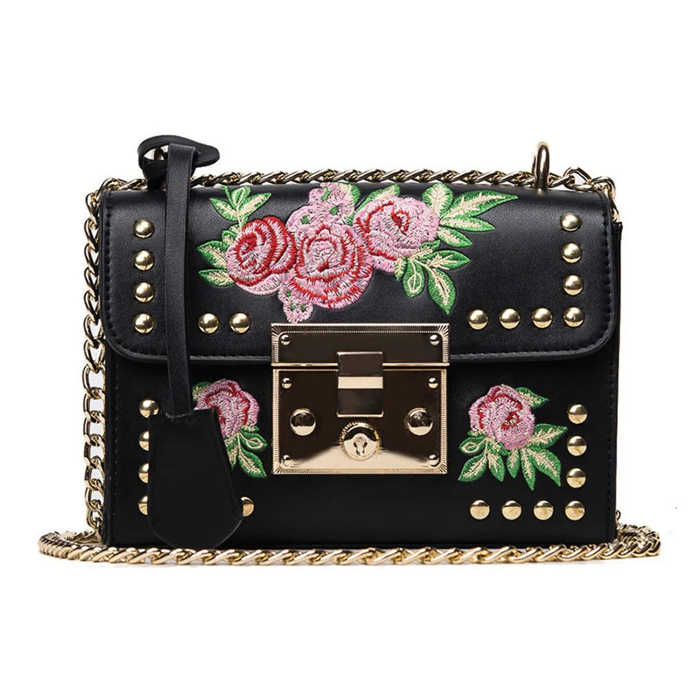 

Retro Fashion Female Square bag 2018 New Quality PU Leather Women bag Crocodile pattern Tote bag Lock Shoulder Messenger Bags