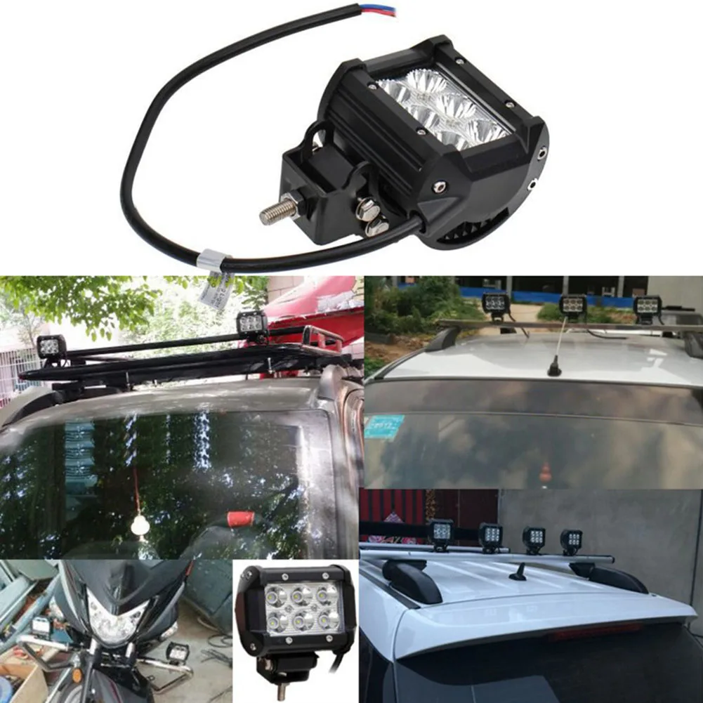 

18W LED Works Light Bar 4 Inch Driving Headlight Offroad Car Truck Work Lamp CLH@8
