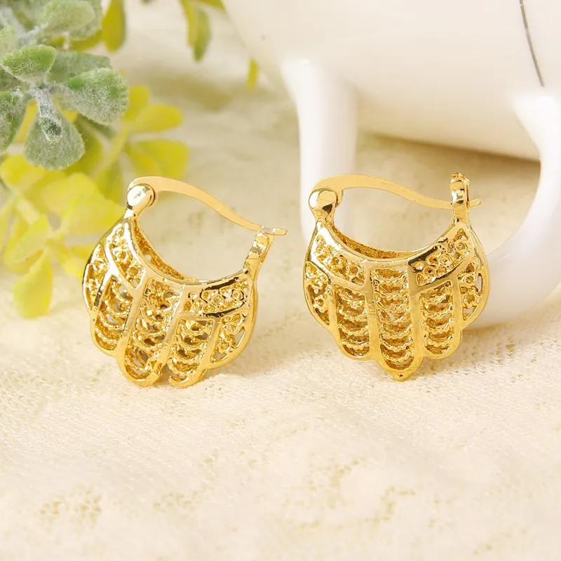 2pairs Ethiopian/Nigeria/Kenya /Ghana African earrings Gold fashion