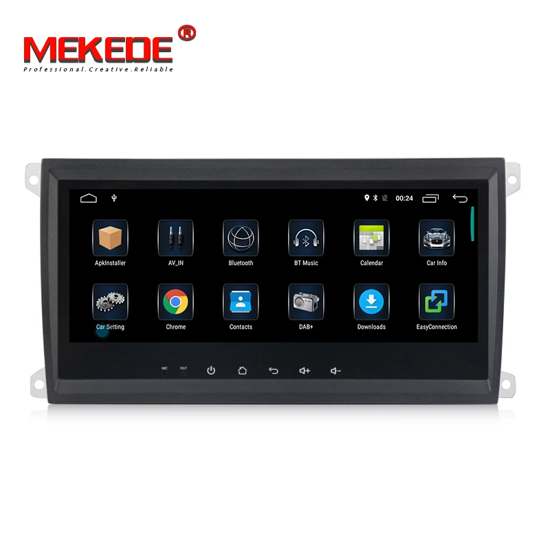 Perfect MEKEDE 4G LTE full touch screen Android 7.1 2G RAM Car DVD Radio audio for Porsche Cayenne 2003-2010 car gps navigation 1