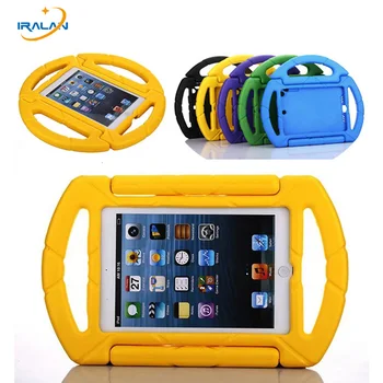 

Kids Shockproof 3D Cartoon Wheel Handle Cover for Apple iPad mini 1 2 3 EVA Soft Stand Holder Case for iPad mini 123+film+stylus