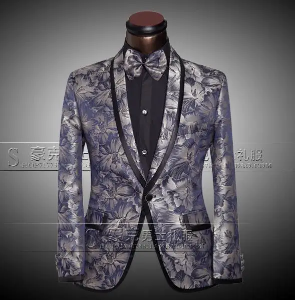 

Fashion mens blazers new arrivals 2019 slim men suit set with pants mens suits wedding groom formal dress suit + pant + tie 4XL