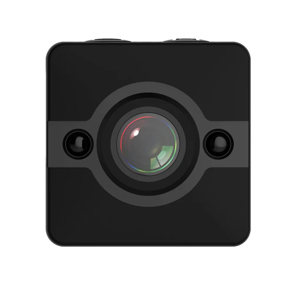 Новейшая SQ12 HD 1080P Мини камера ночного видения мини видеокамера Спортивная уличная DV диктофон экшн Водонепроницаемая камера - Цвет: Black