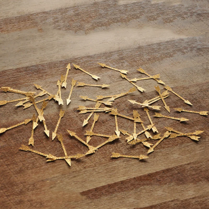 

1pack Creative arrows confetti, One year party decorations, tribal shower, babys 1st birthday, gold arrow confetti party decor