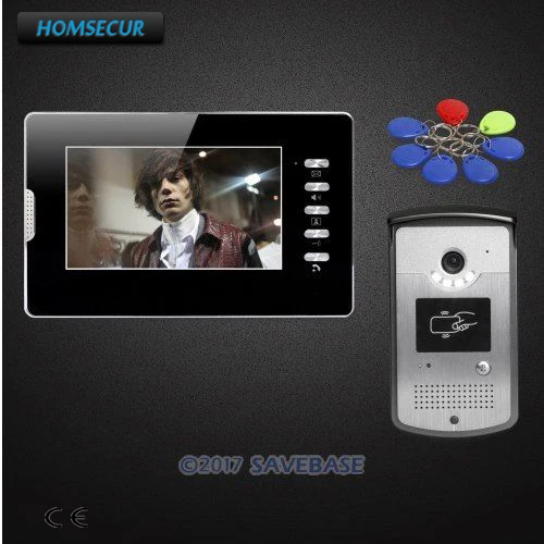 

HOMSECUR 7" Wired 1v1 Video Door Intercom System With Metal Camera For Home Security