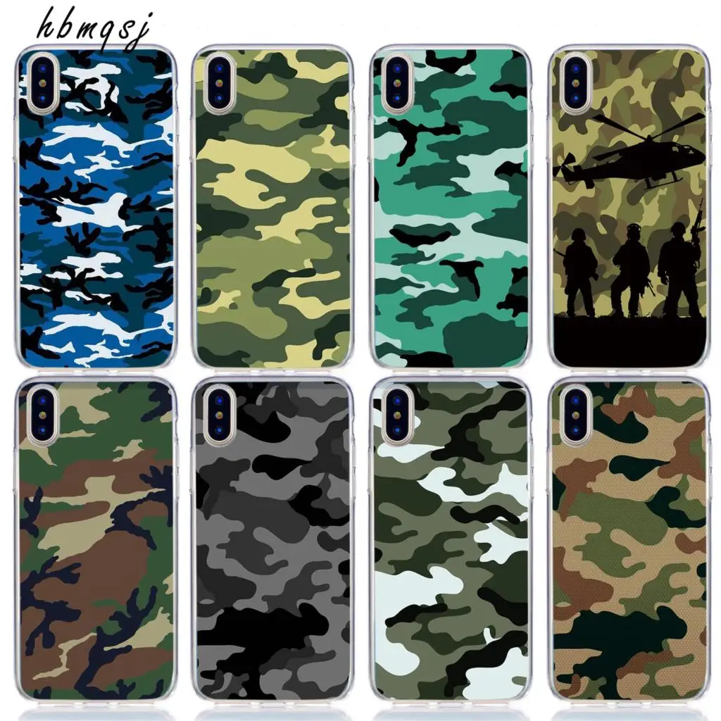 

Funda for iphone x xs xr max 7 8 6 6s plus 5 se 4s case camouflage silicone soft clear coque original for iphone xr back cover