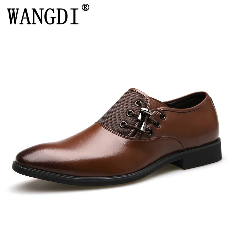 Spring Autumn New Mens Dress Shoes Plus Size 38 47 Black Classic Point Toe Oxfords For Men Fashion Business Party huismerk kopen in de aanbieding Spring Autumn New Mens Dress Shoes Plus Size 38 47 Black Classic Point Toe Oxfords For Men Fashion Business Party huismerk kopen in de aanbieding