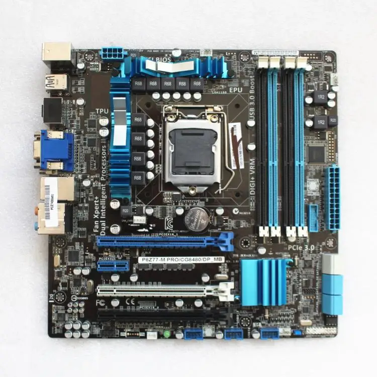 ASUS P8Z77-M PRO/CG8480/MB_DP Z77 материнская плата M-atxматеринская 1155pin DDR3 используется 90% новый