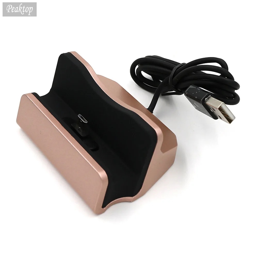 

Peaktop Micro USB Desktop Charger Dock Station Data & Sync Docking Charging Adapter For Android Phone Samsung Xiaomi