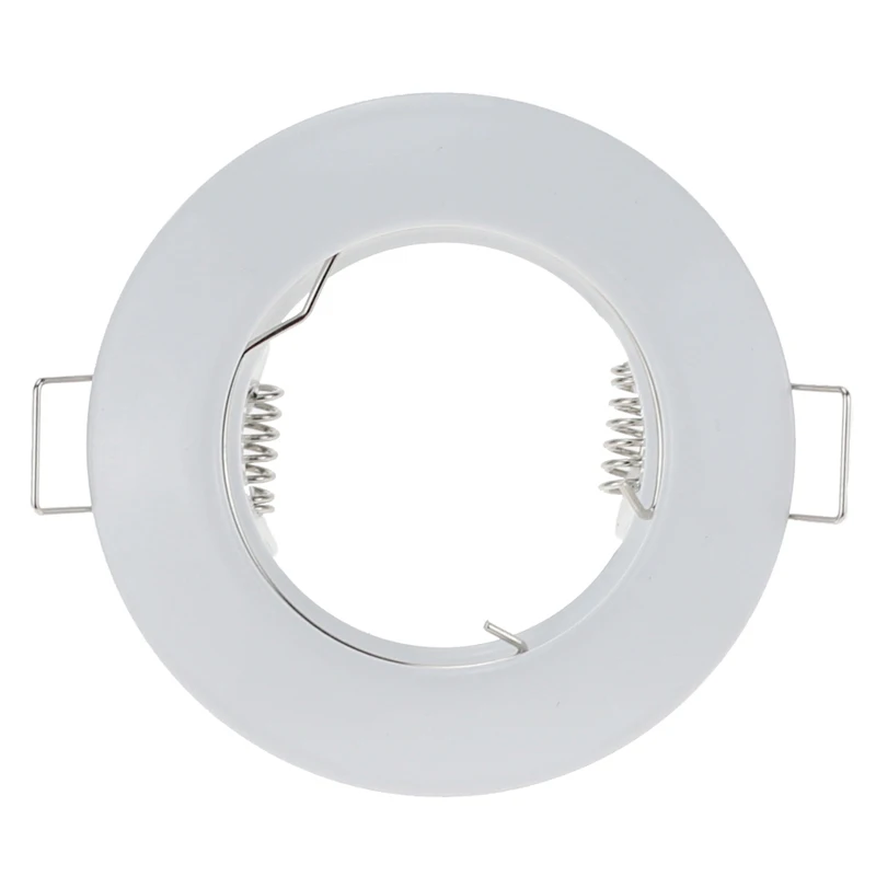 White Round Waterproof Recessed Spotlight Mounting Frame MR16 GU10 Base