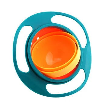 

Baby Feeding Dish Cute Baby Feeding Gyro Bowl Universal 360 Rotate Spill-Proof Baby Food Feeding Dinning Bowl