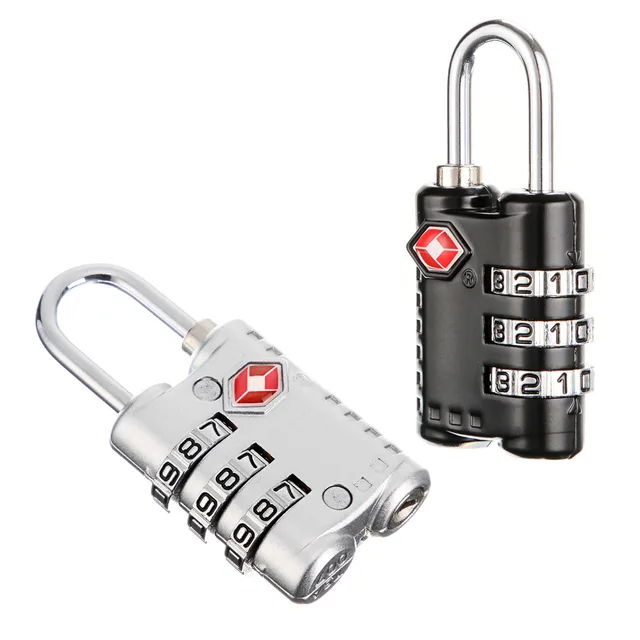 TSA Resettable 3 Digit Combination Lock Travel Luggage Suitcase Code