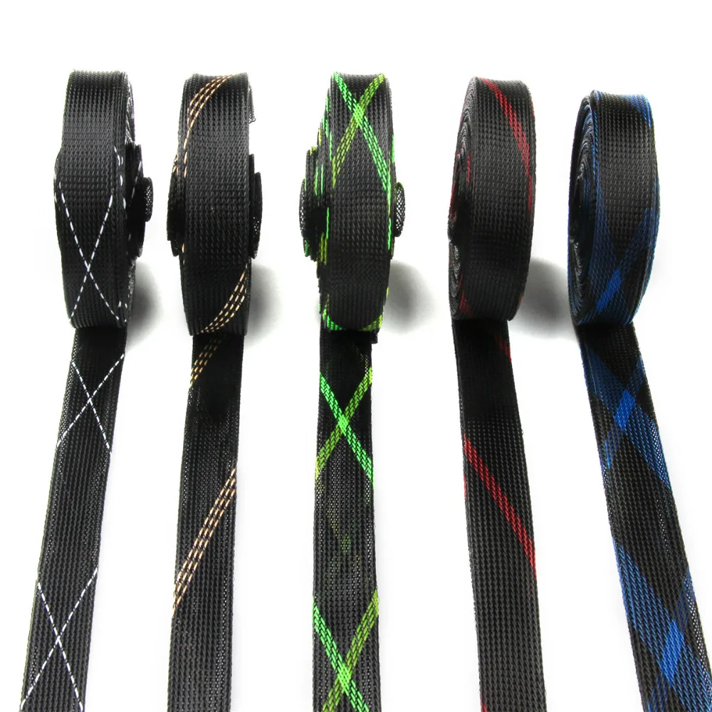

10M 25mm Insulation Braided Cables Sleeve 5 Colors Wire Gland Protection Cable Sleeve PET Tight Expandable Braided Cable Sleeve