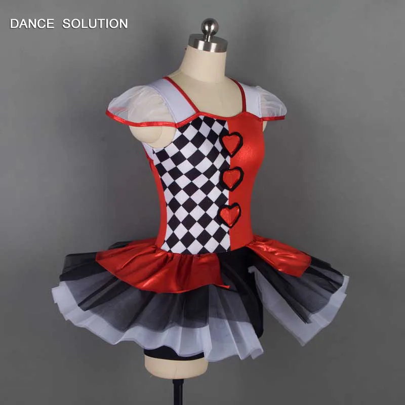Наивысшего качества для взрослых девочек джаз и кран танцевальный костюм красное/чёрное платье пачка костюм для выступлений танцевальные платья 16801