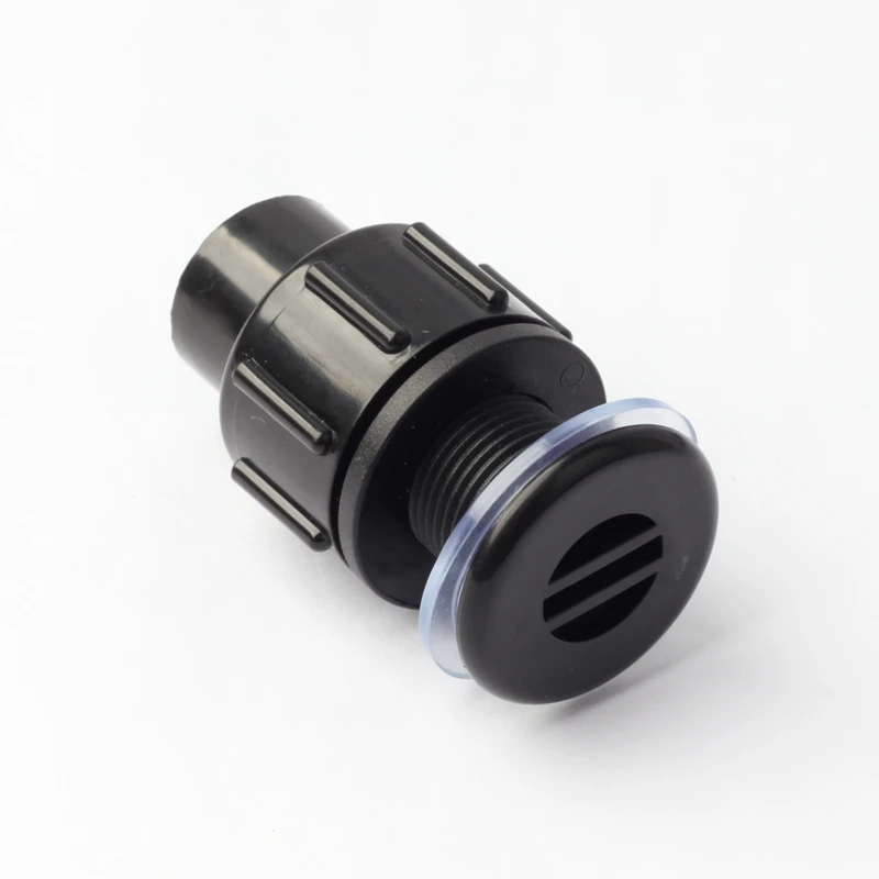 

3pcs I.D 20mm Water Tanks Strong Drainage Joints Aquarium Fish Tank Drain PVC Pipe Connectors Clamp 20-22mm Hole Glass