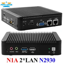 Intel Celeron N2930 2.0 ГГц процессор Dual Ethernet Порты 4 ядра Мини-ПК промышленных Мини-ПК с одной или четыре com