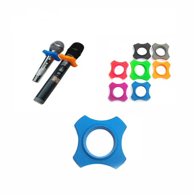 

1/2/5Pcs Microphone Mic Protection Ring Replacement Accessories Soft Silicone Anti Slip for Handheld Karaoke DJ Microphone