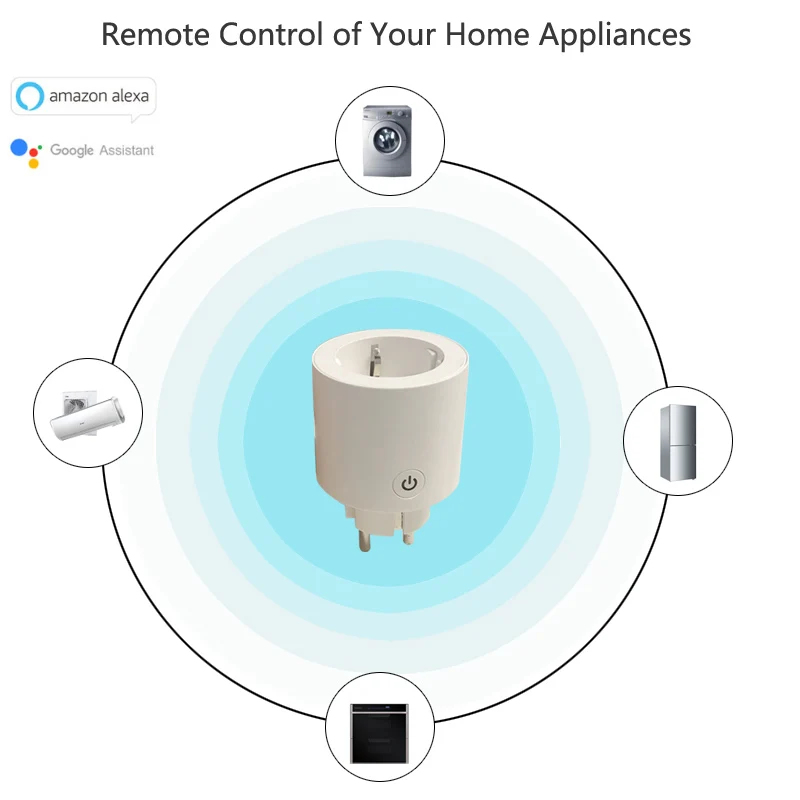 

WIFI smart plug Mini Outlet Remote Control Smart Socket with Timer Function Works with Alexa Echo & Google Assistant