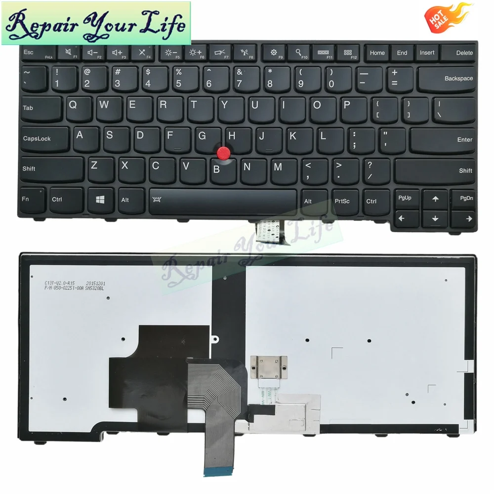 Клавиатура T440 T450 с американской подсветкой для Lenovo T440S T440P E431 T431S E440 L440 проверка Good