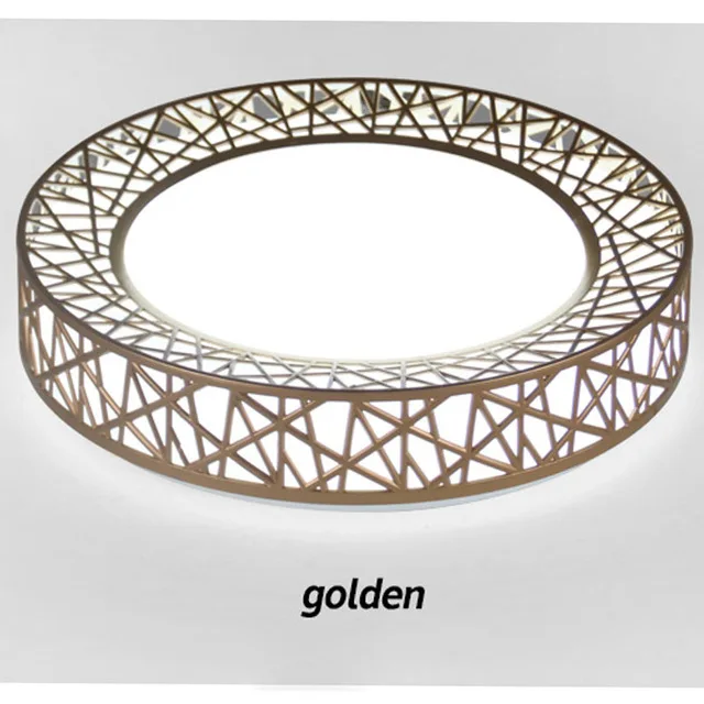 Современные Птичье Гнездо Потолочные светильники простые декоративный световой прибор для изучения столовой домашнего освещения спальни светодиодный потолочный светильник - Цвет корпуса: Цвет: желтый