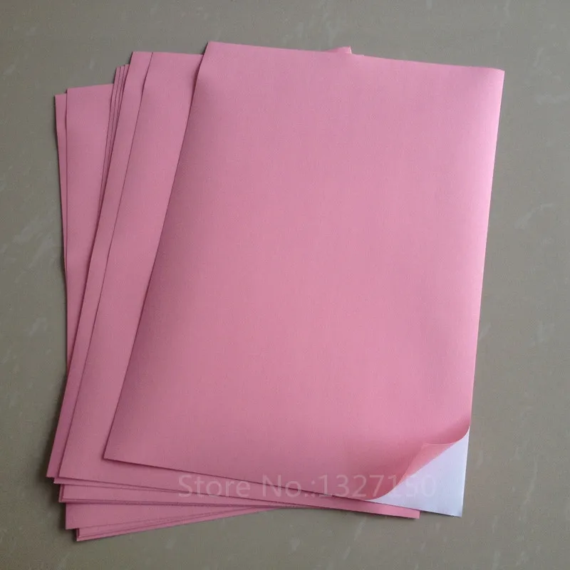 10 Sheet Light Pink A4 Matte Self Adhesive Label Sticker Printer Paper