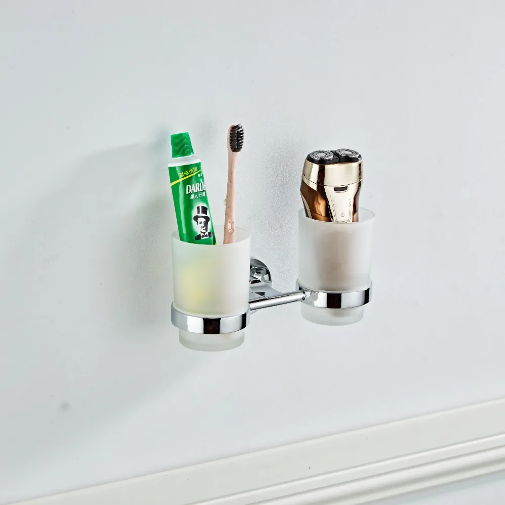 SmileMonkey New Double cup holders bathroom toothbrush toothpaste tumbler holders cup & tumbler holders Bathroom Accessories SmileMonkey New Double cup holders bathroom toothbrush toothpaste tumbler holders cup & tumbler holders Bathroom Accessories