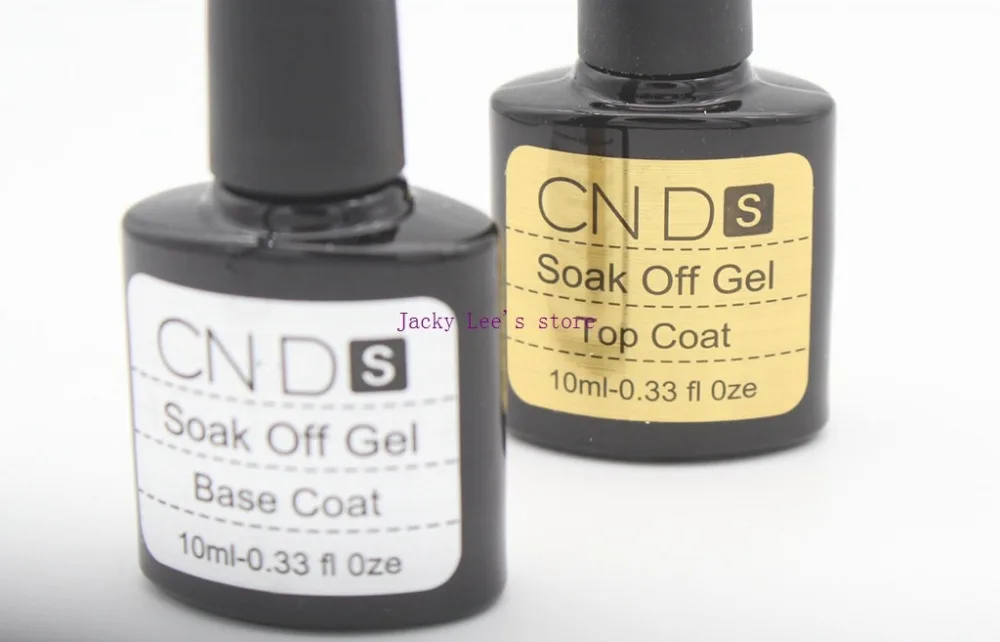

1PC CNDS Nail Gel Polish Soak Off UV Top Coat UV Base Coat New Arrival Nail Art Good Quality 10ml Nail Gel Lacquer
