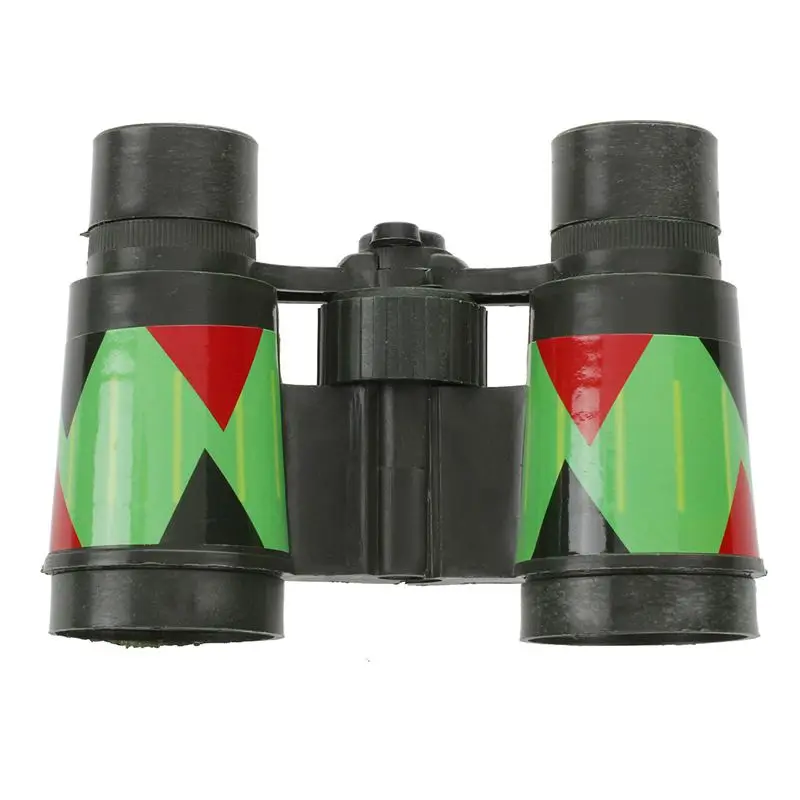 SODIAL(R) ArmyGreen пластиковая 10x30 мм Игрушка бинокль для детей