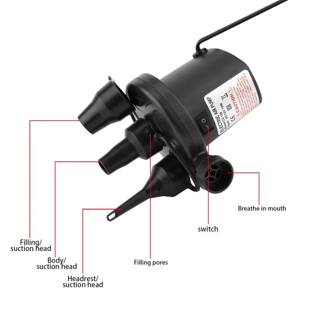 Умный Быстрый-заполняющий AC Электрический воздушный насос, лучший для надувной лодки, детский бассейн и игрушки, надувной и Дефлятор