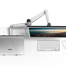 Hyvarwey OA-7X Настольный 27 дюймов ЖК-дисплей монитор держатель+ 10-15,6 дюймов ноутбука Подставка держатель полный движения двойной монитор крепление рычага Поддержка