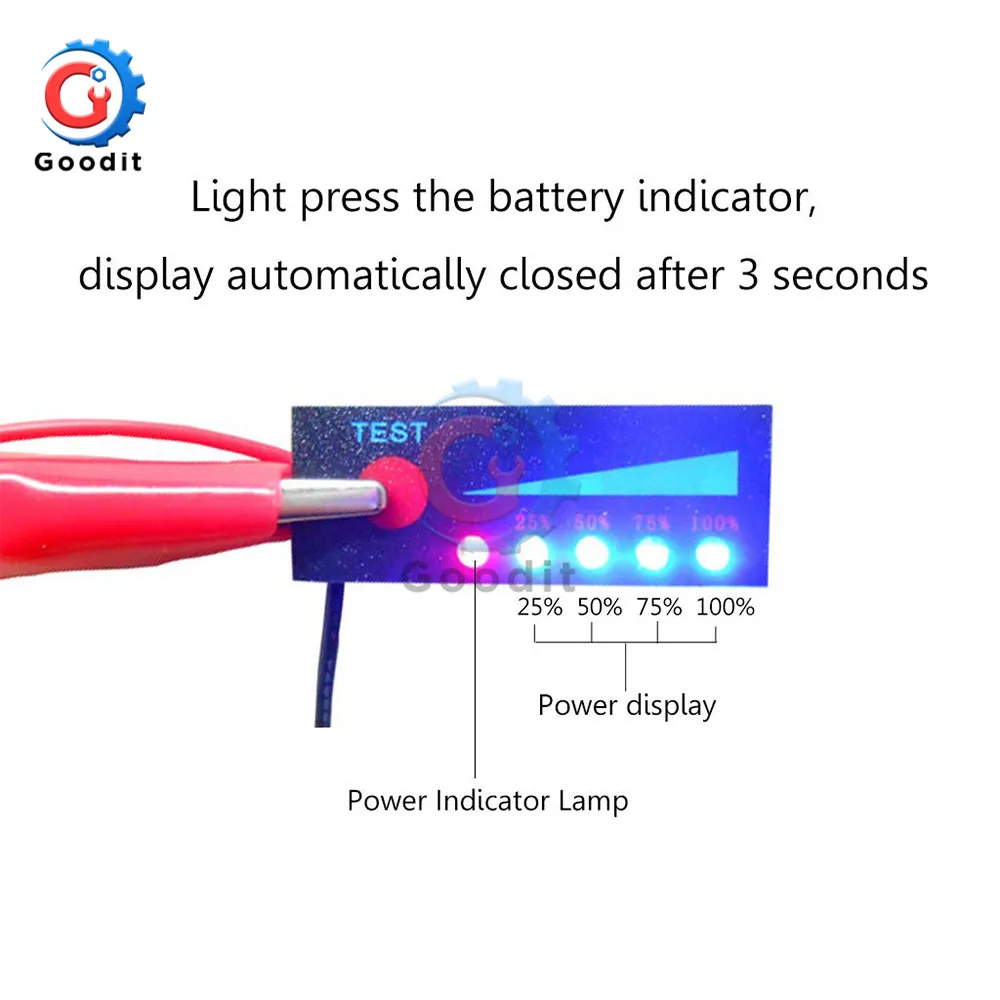 4S 16.8V 18650 Li-ion Lipo Lithium Battery Level Indicator Tester LCD Display Meter Module Capacity