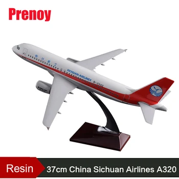 

37cm Resin Sichuan Airlines Aircraft Model A320 Airplane Airways Airbus Model China Sichuan Plane Model Chinese Aviation Crafts