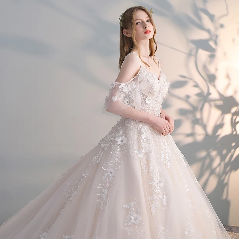 Beauty Emily Vestido de Noiva элегантное платье невесты винтажное De Mariage специальное