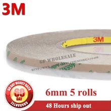 5x6 мм 3 м 468MP 200MP Высокая выдерживает температуру двусторонняя клейкая лента для электрической таблички