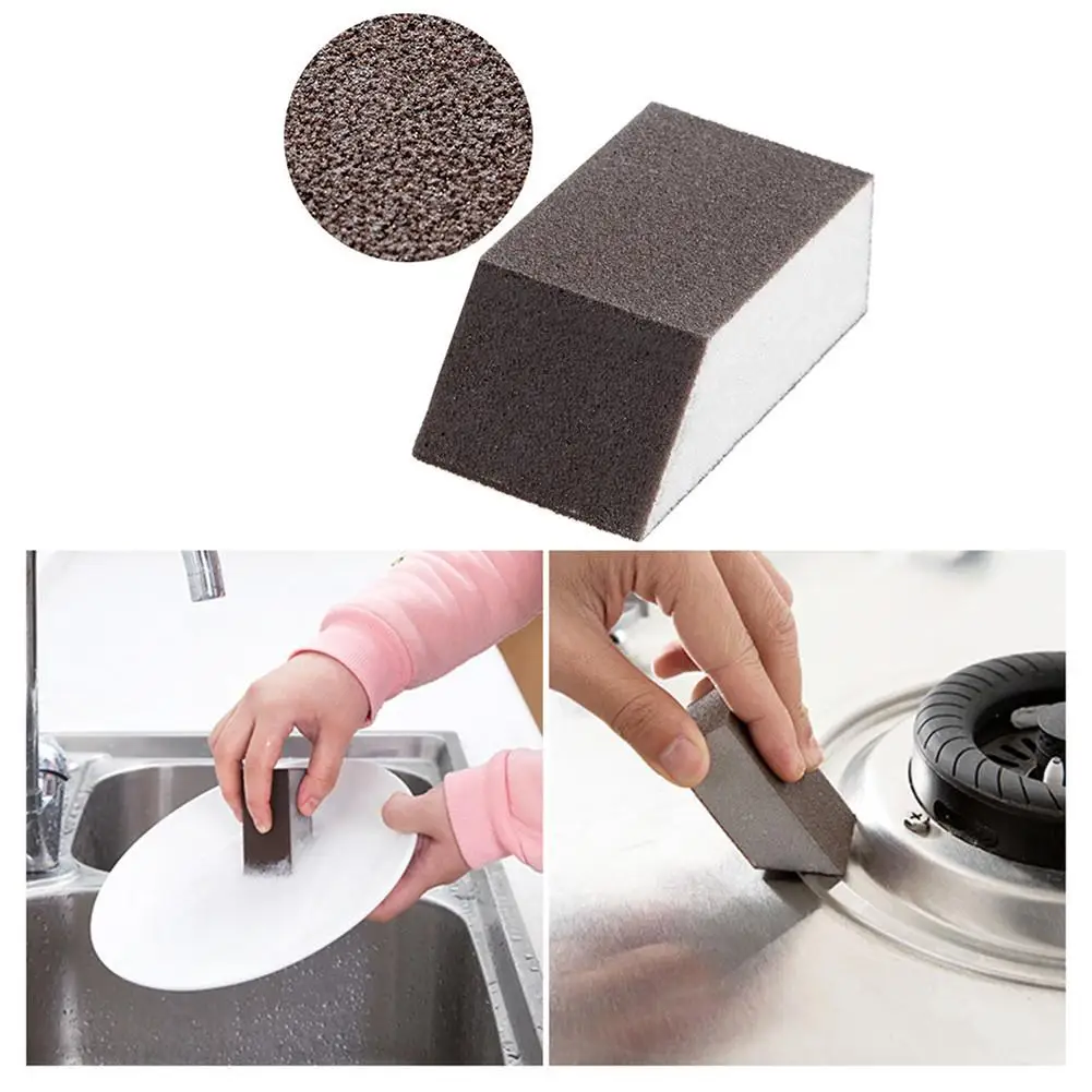 

CHUWUJU Magic Brush Alumina Emery Sponge Rust Dirt Stains Gap Clean Brush Bowl Wash Pot Home Kitchen Cleaning Brush