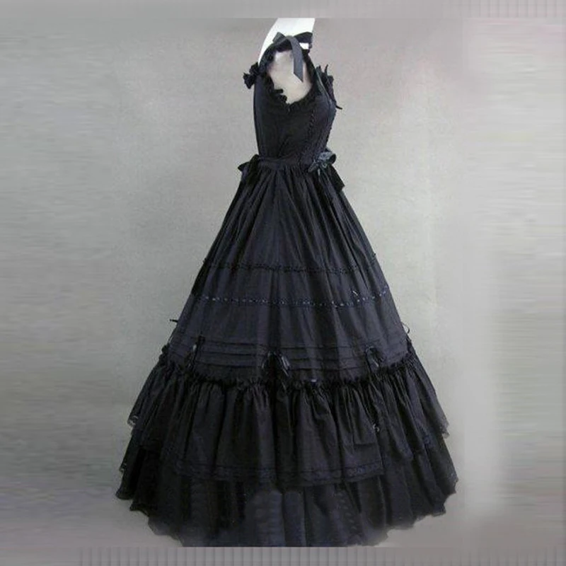 black-sleeveless-long-gothic-lolita-ball-gowns3