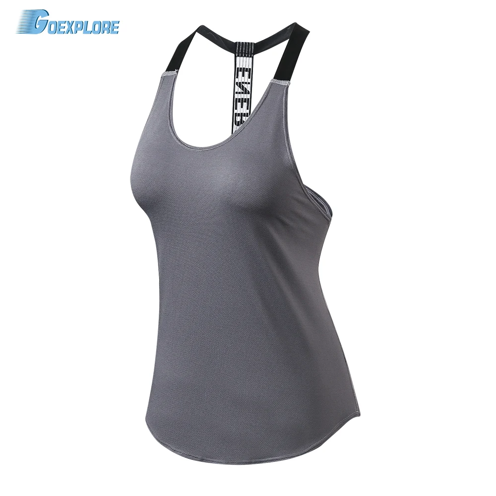 Goexplore Yoga Vest Sleeveless Slim Quick Dry Gym Sport Yoga Shirt Sports Clothing Female Ladies
