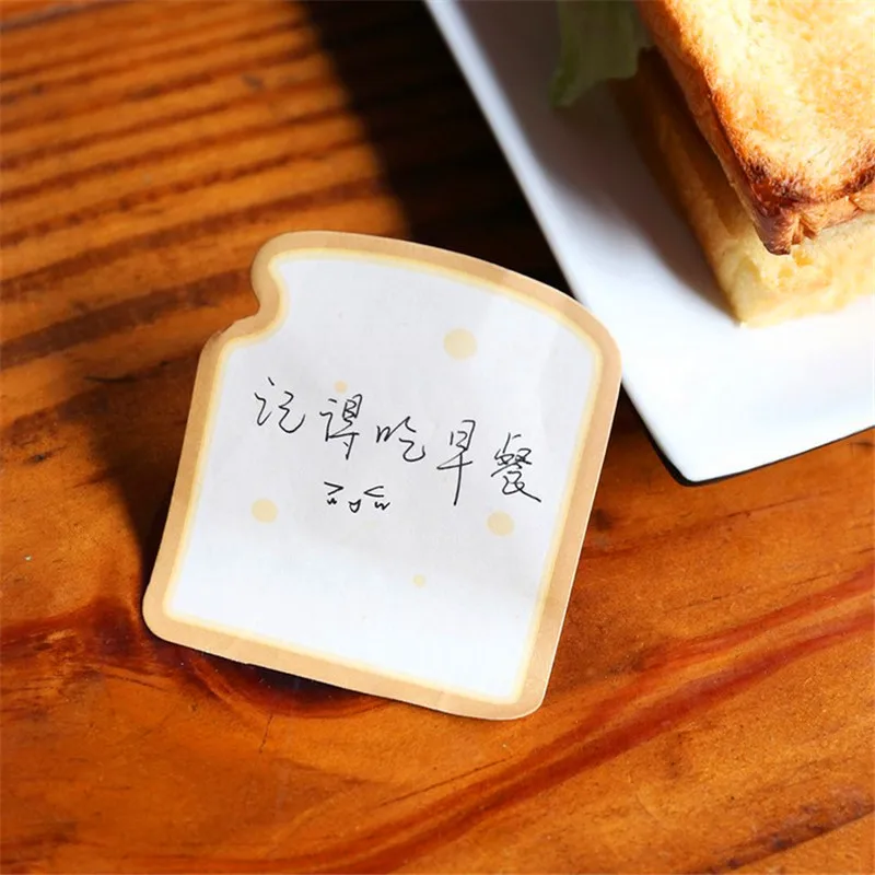 

1Pcs New Cute Food Vitality Breakfast Convenience Stickers Office Supplies School Supplies Sticky Notes Memo Notebook
