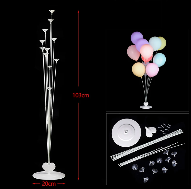 11/7/1 трубка стойка для шаров на день рождения набор воздушных шаров палка держатель свадебный декоративный шар аксессуары День рождения украшения GYH - Цвет: 11 Tube  103cm
