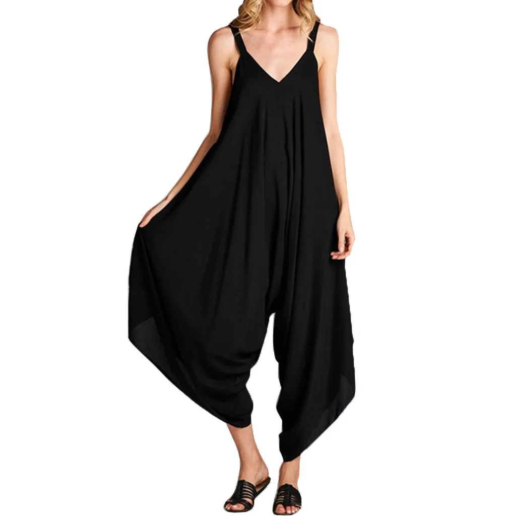 

Plus Size Summer Sexy Womens Jumpsuit Playsuit Streetwear Sleeveless Women Jumpsuits For Women Elegant Jump Suit Woman Clothes