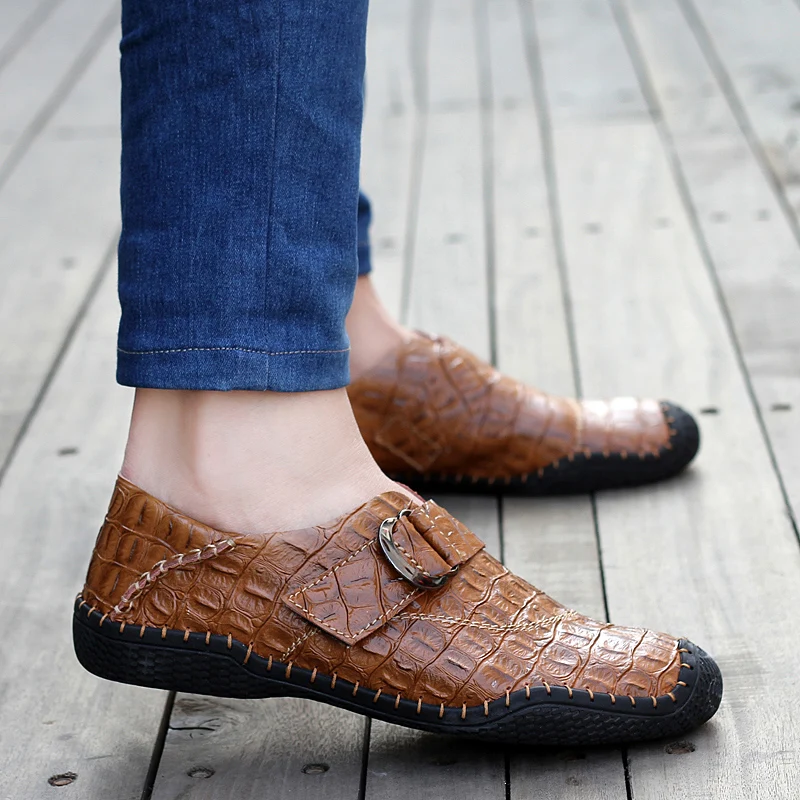 US $45.68 26% OFF|Krokodil Leder Schuhe Männer Mokassins Geprägte Handarbeit Männer Schuhe Casual Slip Auf Braun Blau Grün in Freizeitschuhe für US $45.68 26% OFF|Krokodil Leder Schuhe Männer Mokassins Geprägte Handarbeit Männer Schuhe Casual Slip Auf Braun Blau Grün in Freizeitschuhe für