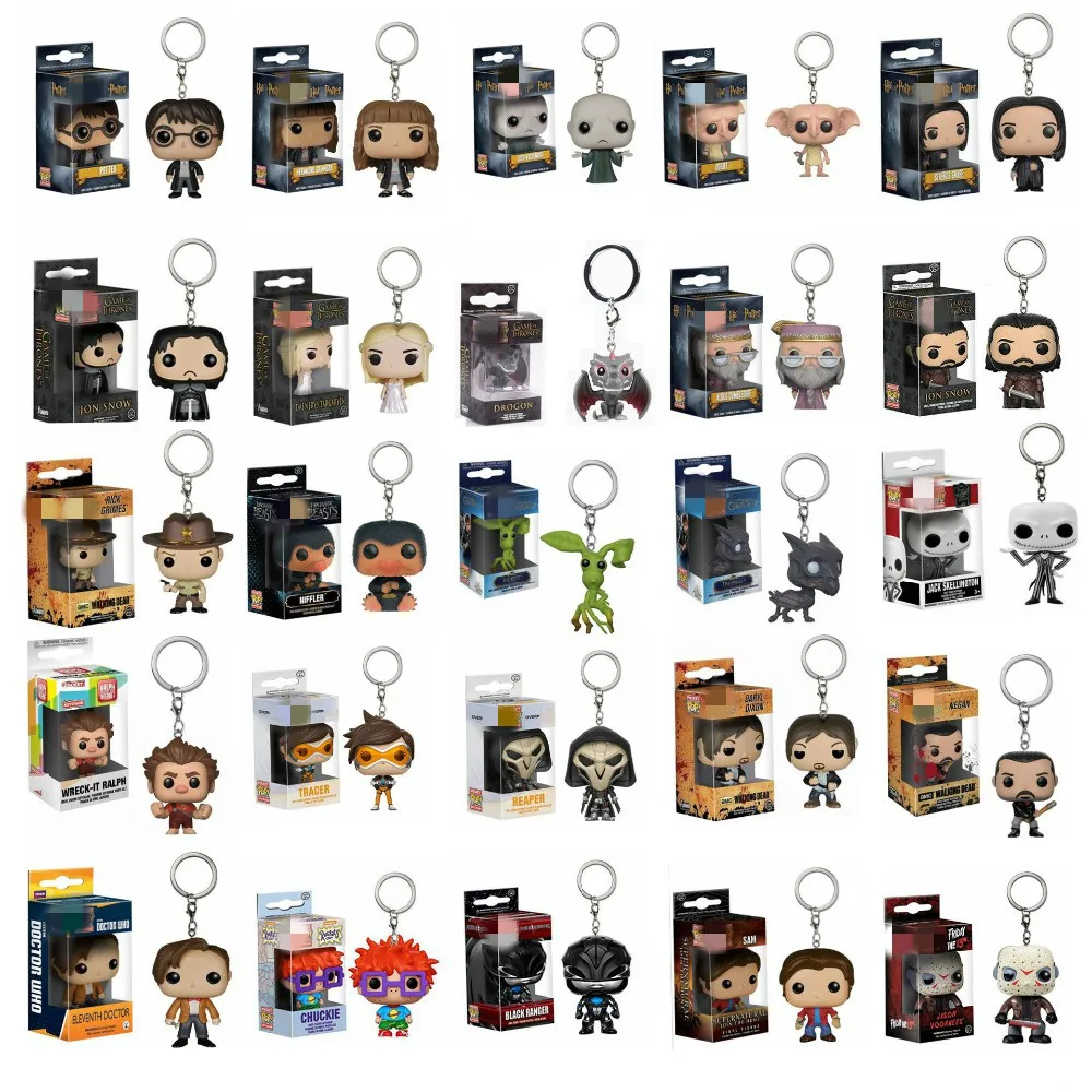 

New Product Game Of Thrones Harri Potter Fantastic Beasts Action Toy Figures Pocket Keychains Model Doll Collection Toys