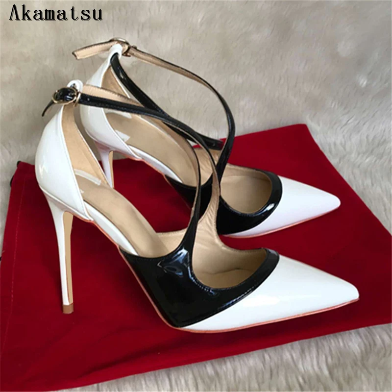 black and white heels amazon
