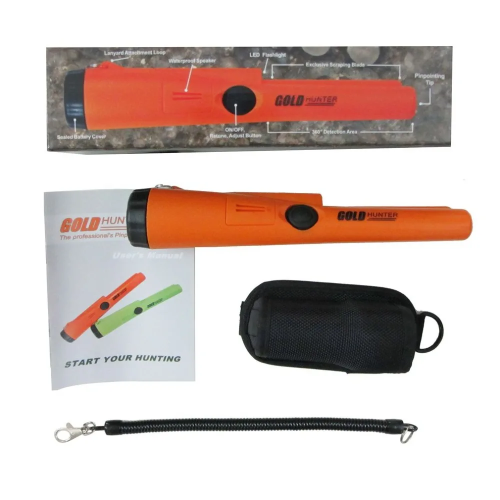 

Handheld metal detector positioning rod archaeological outdoor treasure hunt