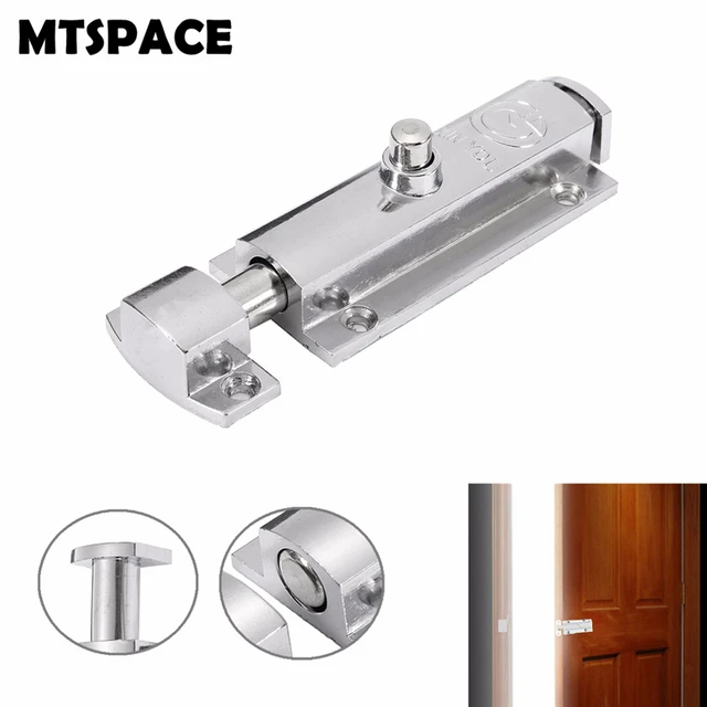 4 Chiavistelli Scorrevoli In Alluminio - Serrature Automatiche Con Molla Per Porte E Finestre - Foto 5