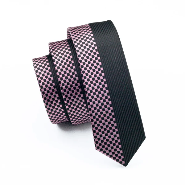 Men/'s Dark Brown Tie Knit Tie Narrow Slim Skinny Woven Knitted Necktie ZZLD912